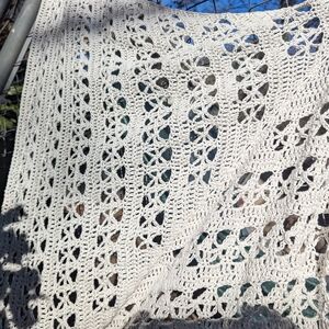 Handmade crochet shawl